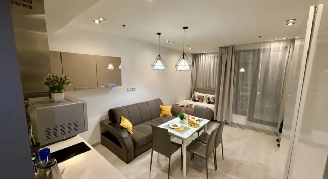 S vidom na Moskvu Apartments, Rezerwuj Apartament Hotele w SAO Area z basenem, Basen