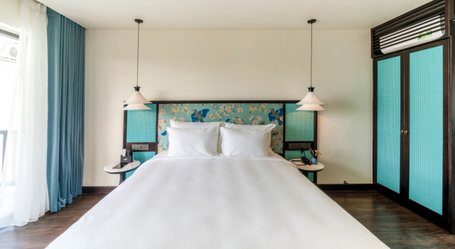 Номер Deluxe с балконом и с красивым видом из окна Отель De An Hotel