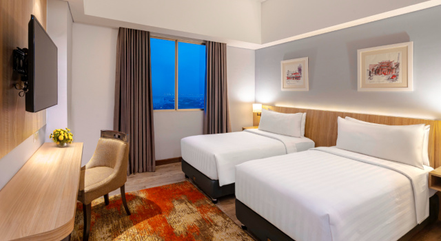 Deluxe double chambre Vue sur la ville Aston Gresik Hotel & Conference Center