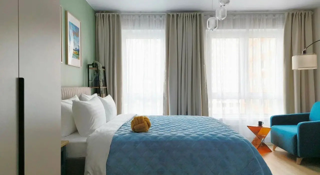 Studiya S Krasivym Vidom Na Gorod S 24 Etazha Flat, Rezervovat Apartmán Hotely v ZAO Area s parkováním, Parkování