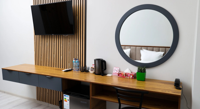 O podwyższonym standardzie pokój z widokiem Gosty Comfort Hotel