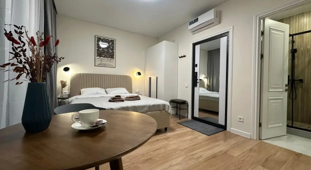 Dizaynerskaya Studiya S Bolshim Panoramnym Oknom. Yest Mesto V Parkinge Flat, Rezervovat Apartmán Hotely v UVAO Area s parkováním, Parkování