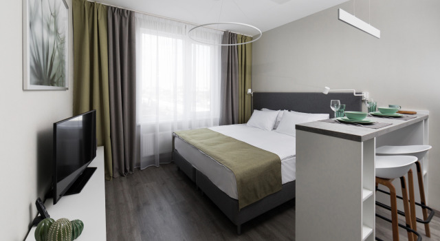 Standardní Dvoulůžkový s manželskou postelí Studio Apart-hotel IN2IT building 1