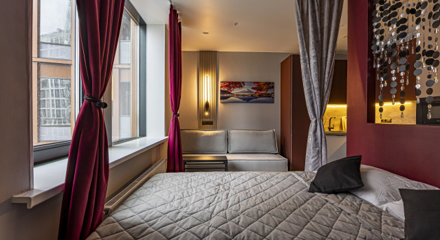 Апартаменты a.m. Rooms Ladozhskaya Design Studio, Забронировать Апартаменты/квартира Санкт-Петербург Россия, рядом с Ладожская