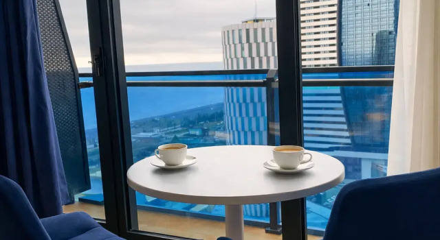 Seaside Luxury Studio with Views Apartments, Boek Appartement Hotels in Ajara met ontbijt, Ontbijt