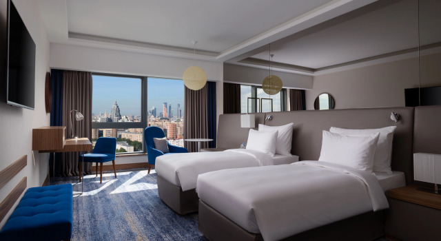 Двухместный номер Премиум с видом на город Гостиница Radisson Blu Олимпийский, Москва
