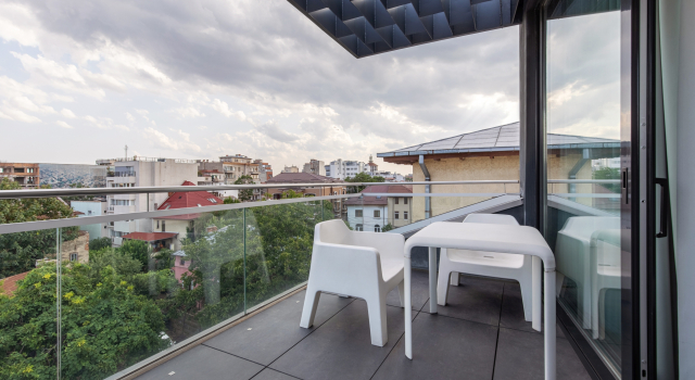 Двухместные апартаменты Urban Loft c 1 комнатой с балконом и с видом на город Апарт-Отель Blend City Center