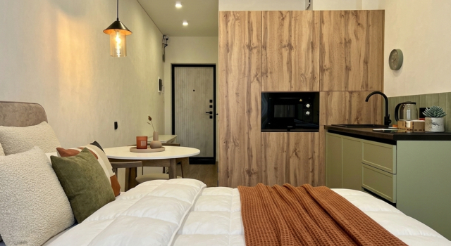 Premialnaya v Elitnom ZHK The Prime s Konditsionerom Flat, Rezervovat Apartmán Hotely v Bashkortostan s parkováním, Parkování