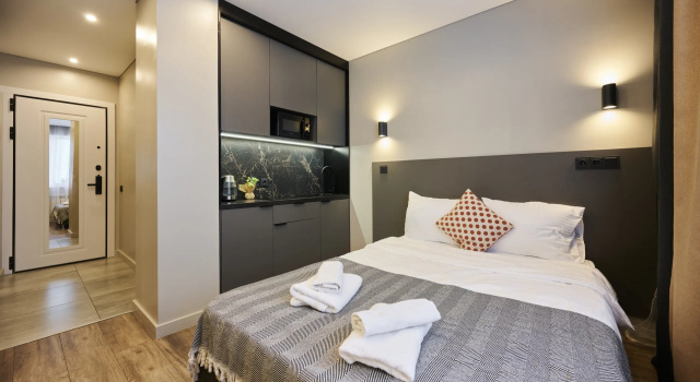 932 Leninskiy 158 Apartments, Rezervovat Apartmán Hotely v ZAO Area s parkováním, Parkování