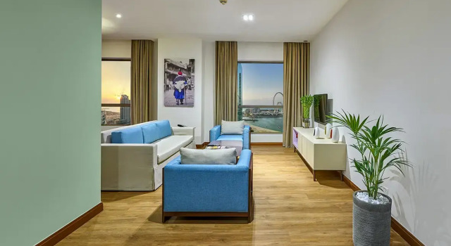 Апартаменты c 1 комнатой с видом на город Ramada Hotel, Suites and Apartments by Wyndham Dubai JBR