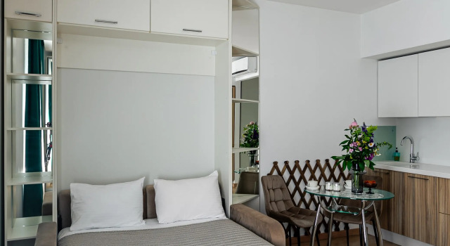 Двухместные апартаменты Апартаменты #4 Cosy studio for 2+1 by Lo Apartments
