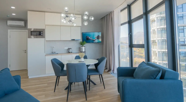 S Otdelnoy Spalney LS-Lux-Soft Blue S Vidom Na More Y Gory S 10 Etazha Apartments, Rezervovat Apartmán Alushta 