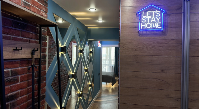 Апартаменты Евродвушка с дизайнерским решением в стиле Soft loft