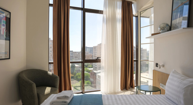 Апартаменты Vardanants с 2 комнатами с балконом и с видом на город RIS Central Apartments Yerevan