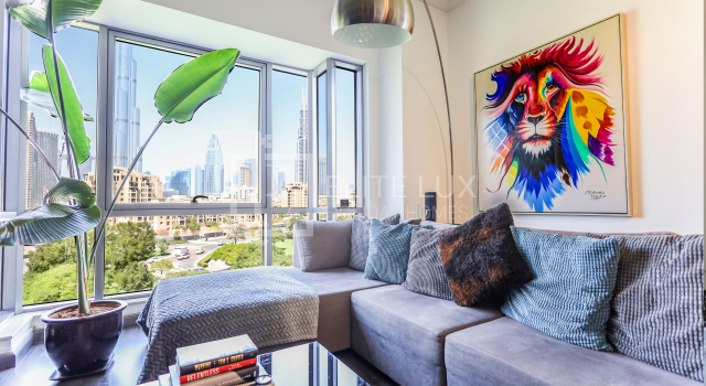 Апартаменты Elite LUX Holiday Homes - Luxe 2BR Stunning Burj Khalifa View Downtown Dubai, Забронировать Апартаменты/квартира Даунтаун Дубай , рядом с Дубайский аквариум