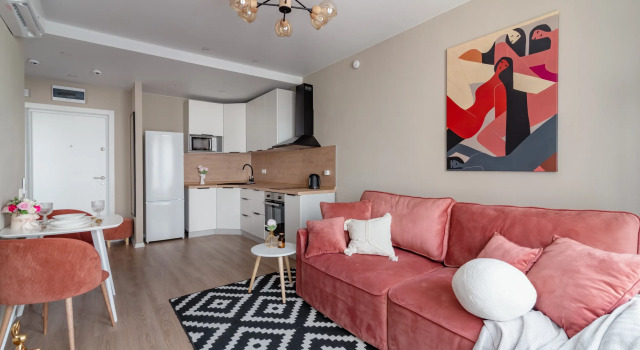 Kvartira Dizaynerskaya Odnokomnatnaya Kvartira Metro Ozernaya Flat, Rezervovat Apartmán ZAO Area Moskva, poblíž Ozyornaya Metro Station