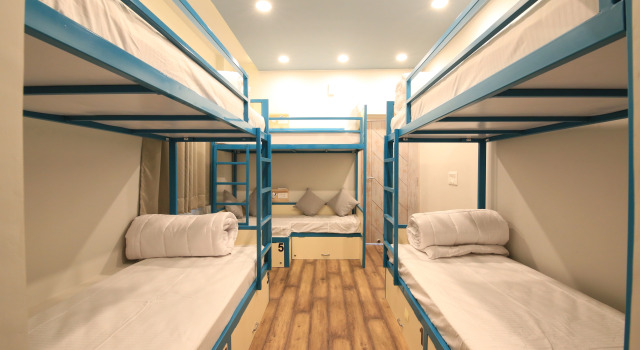 Кровать в общем номере Хостел Blue Beds