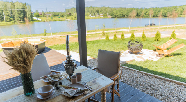 S Chanom i Baney na Beregu Ozera Private house, Rezervovat Rekreační dům Hotely v Čechov s parkováním, Parkování