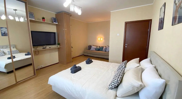 Top Rooms: Odnokomnatnaya u metro Dubrovka Flat, Rezervovat Apartmán Apartmány v Moskva, poblíž Dubrovka Metro Station, Apartmán