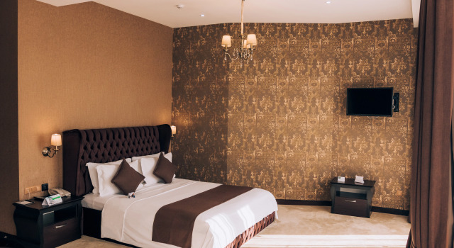 Двухместный люкс с балконом и с видом на город Megapolis Hotel Shymkent