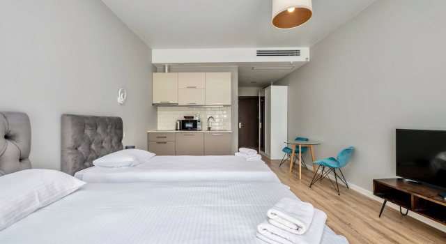 Двухместный номер Superior с балконом и с видом на море White apartment