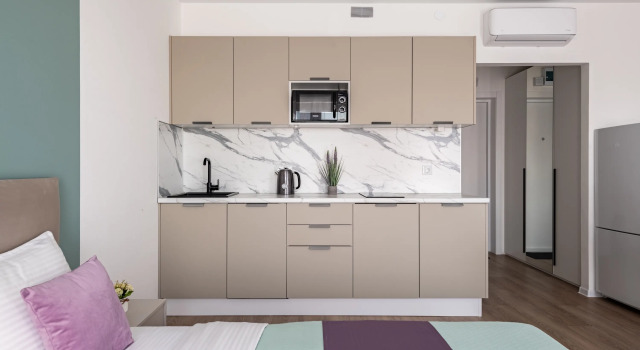 Lavandovye Sny - krasivyj vid na gorod s 31 etazha Flat, Rezervovat Apartmán Hotely v ZAO Area s parkováním, Parkování