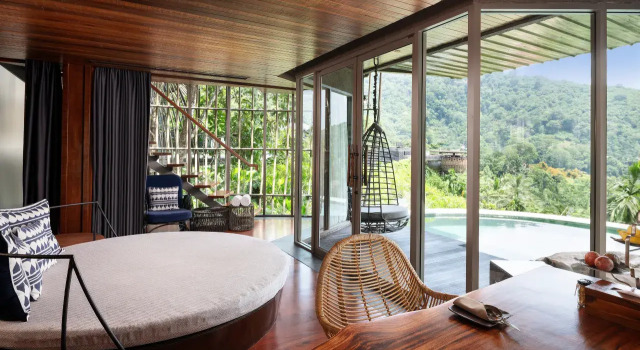 Tree Pool Villa с балконом и с видом на джунгли Курортный отель Keemala