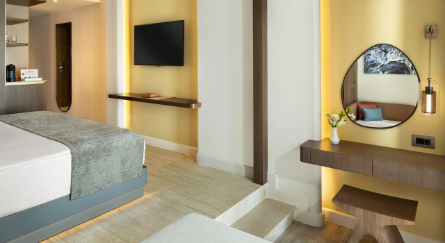 Совмещённый номер Deluxe с видом на море Отель Liberty Hotels Lykia - All Inclusive
