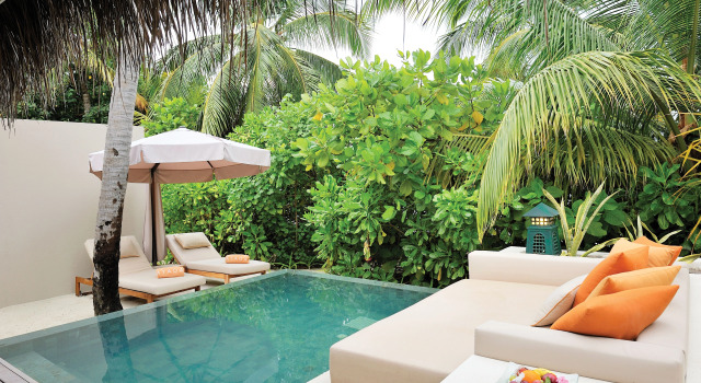 Вилла Beach с красивым видом из окна Отель Ayada Maldives