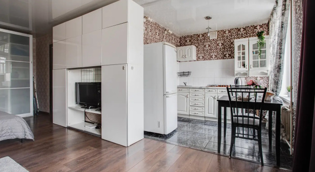 Na ulitse Fabritsiusa Flat, Rezervovat Apartmán Hotely v SZAO Area s parkováním, Parkování