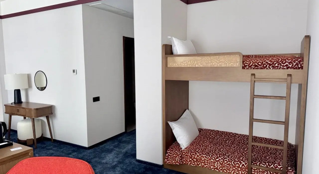 Номер Джуниор Семейный с балконом и с видом на горы Отель Лазурит Архыз Hotel & SPA 5*