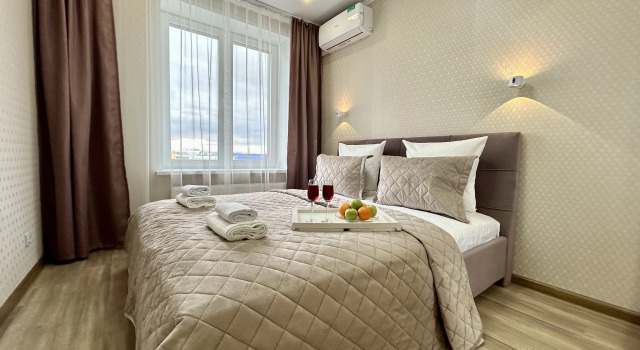 Four Seasons Uyutnaya Euro-dvushka v Cvetah Bashkirii Apartaments, Rezervovat Apartmán Hotely v Bashkortostan s parkováním, Parkování