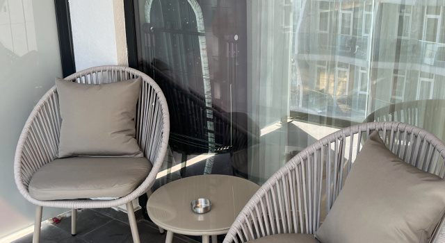 Студия Апартаменты Premium 1st line, free rooftop pool and sea view