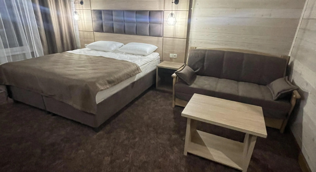 Quadruple room с красивым видом из окна Отель Усадьба Горная Лаванда