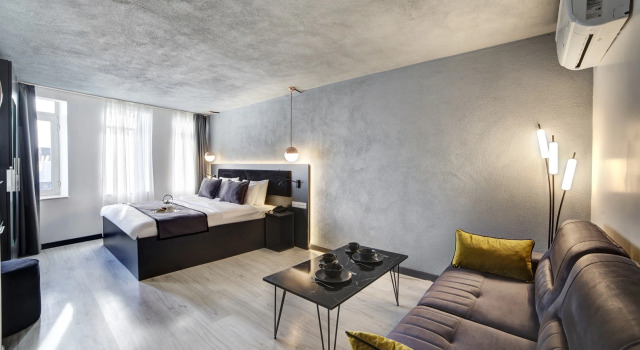 Люкс Deluxe с красивым видом из окна Seya Suites Hotel