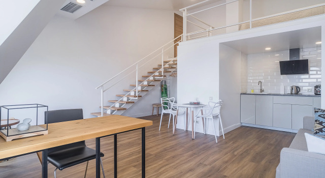 Апартаменты Duplex Attic с красивым видом из окна Апарт-отель Светланская 51