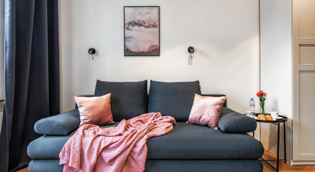 Двухместные апартаменты с видом на внутренний двор Квартира Piter Apartments Модная студия на Лиговском