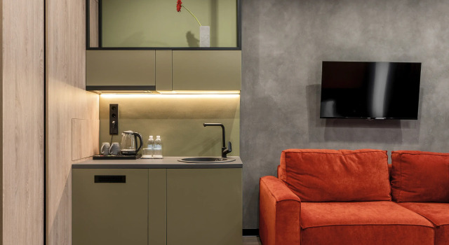 Двухместная студия семейная с видом на внутренний двор Бутик-отель Terraplace by Mix Hotels