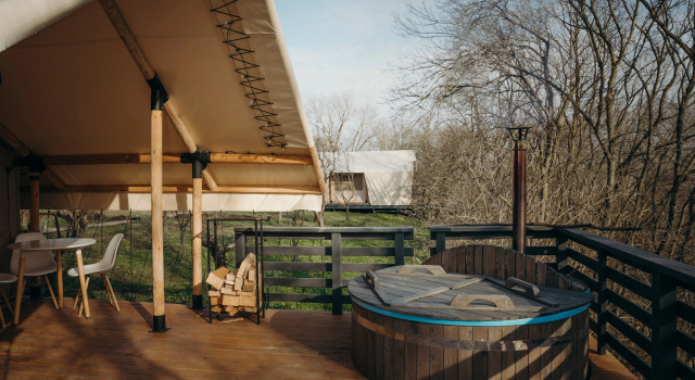 Tent-House с фурако 9 База отдыха Apparadise Glamping&Spa