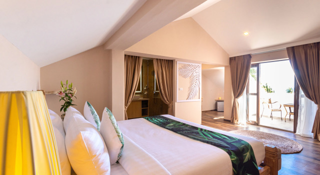 Двухместный номер Deluxe с видом на море Vannee Golden Sands Beachfront Resort