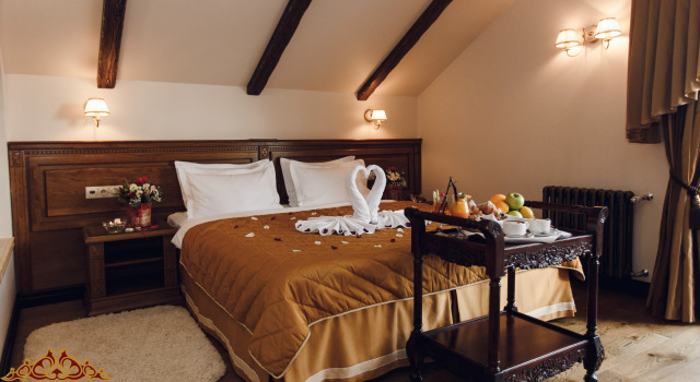 Dobbelt lejlighed med altan med udsigt Hermitage Hotel