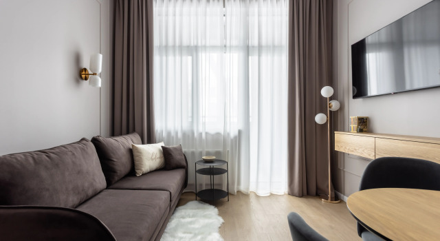 Dvukhkomnatnye Braun Fletport dlya 4 gostey Apartments, Boek Appartement Airport SAO Area