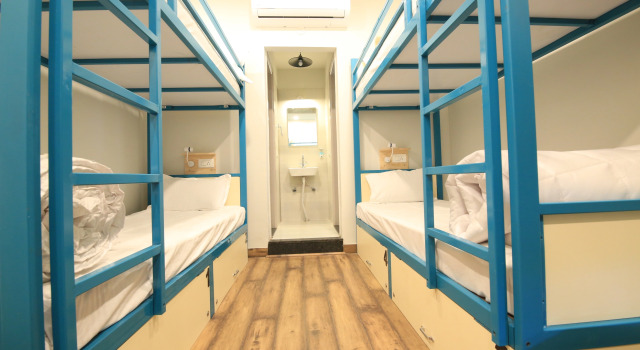 Кровать в общем номере Хостел Blue Beds