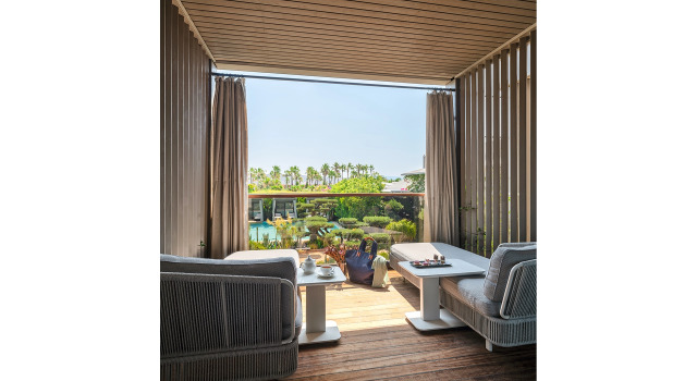 Двухместный люкс с террасой c 1 комнатой с красивым видом из окна Biblos Beach Resort Alaçatı