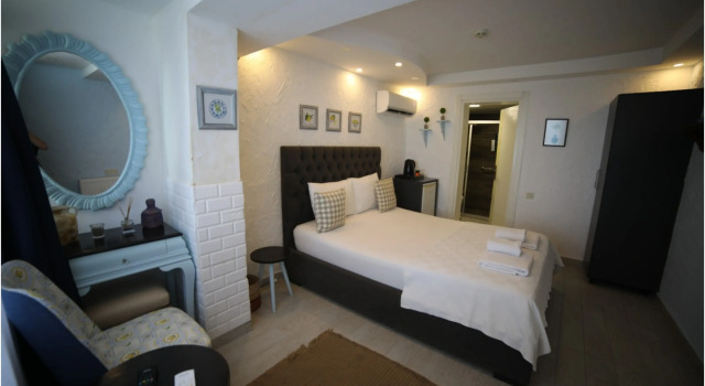 Двухместный номер Tike с балконом и с видом на море Bambu Urla Otel