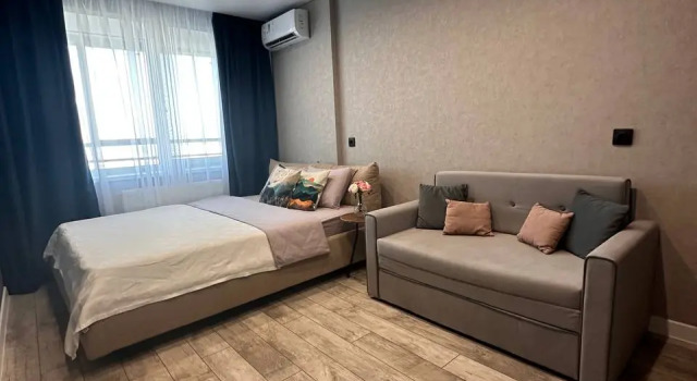 1-ke. kvartira na bazarnoy ploshchadi se vidom na prudee 22 floor Flat, Rezervovat Apartmán Hotely v Iževsk s parkováním, Parkování