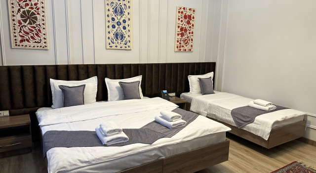 Luksusowy trzyosobowy rodzinny pokój z widokiem Hotel Rayyan Samarkand