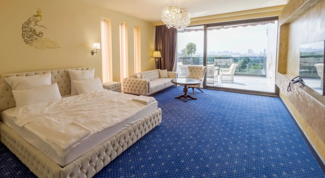Апартаменты Deluxe с балконом и с красивым видом из окна Бутик-отель Villa Elysium Park & SPA