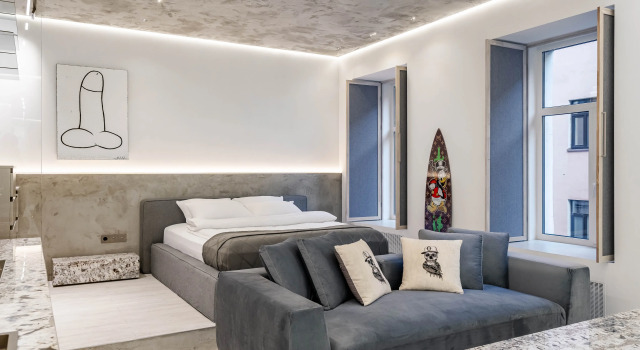 Двухместные апартаменты c 1 комнатой Апартаменты Hth24 Apartments Апраксин Переулок 9 (2)