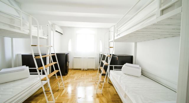 Кровать в общем номере (женский номер) Хостел New Generation Hostel Belgrade Center